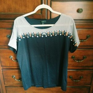 J. Crew embroidered top